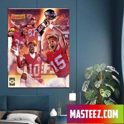 Team Kansas City Chiefs Champions Super Bowl LVII 2023 Poster Canvas ...