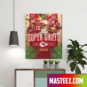 The Kansas City Chiefs Champions Super Bowl LVII Game Day Poster Canvas