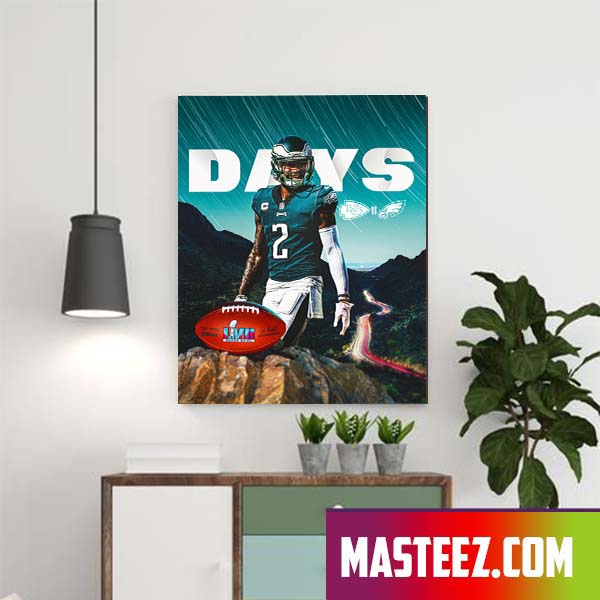 The Philadelphia Eagles Champions  Super Bowl LVII Game Day Poster Canvas