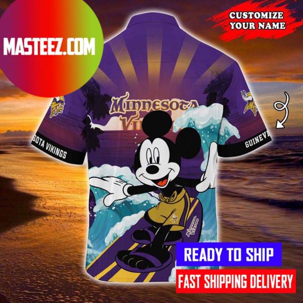 BEST Mickey Mouse With Minnesota Vikings NFL Hawaiian Shirt