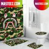 Bape Signature Pink Hypebeast Camo With Ape Pattern Bathroom Set