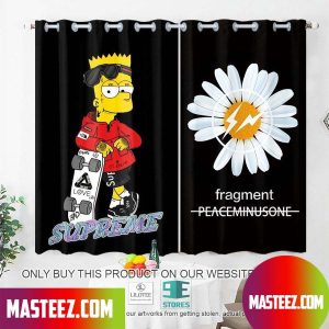 Bart Simpson X Supreme Fragment Peaceminusone Windown Curtain