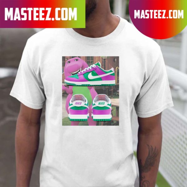 Big Barney vibes on the latest Dunk Lows  T-shirt