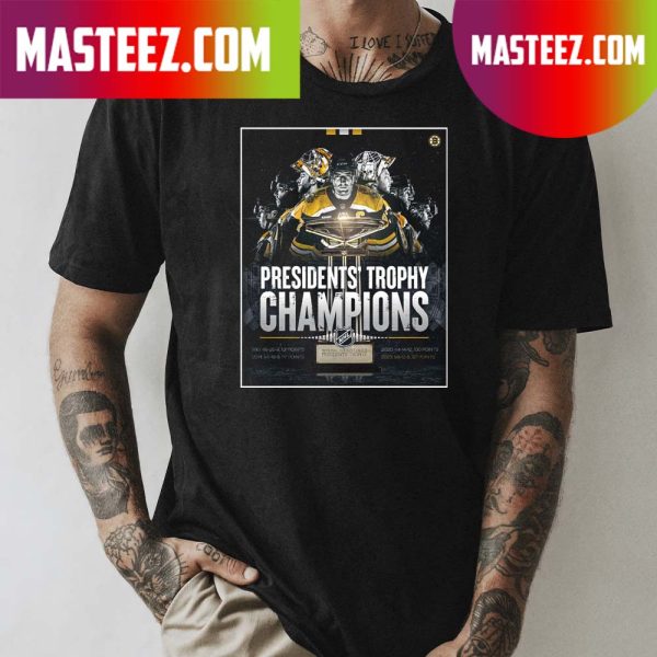 Boston Bruins Presidents Trophy Champions NHL T-shirt