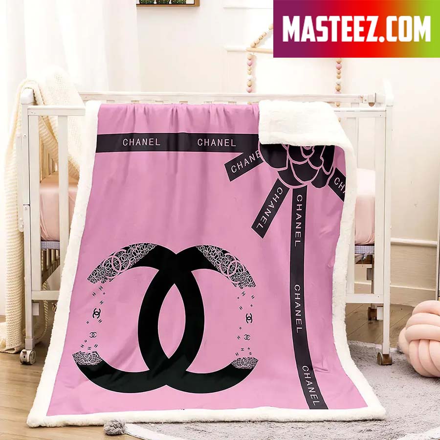 pink coco chanel comforter set
