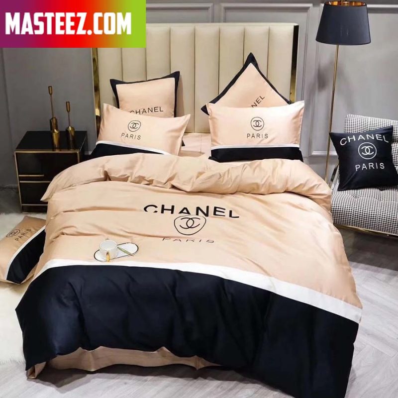 Chanel Diamond Logo Luxury Fashion Brand Bedding Set  Binteez