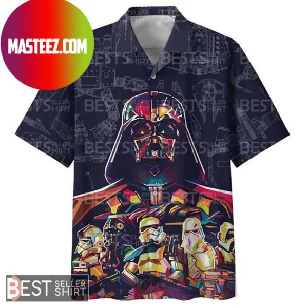 Darth Vader Retro Pop Art Star Wars Hawaiian Shirt