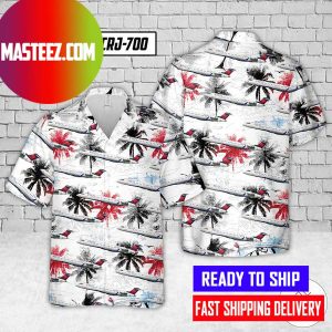 Delta Bombardier CRJ-700 Hawaiian Shirt