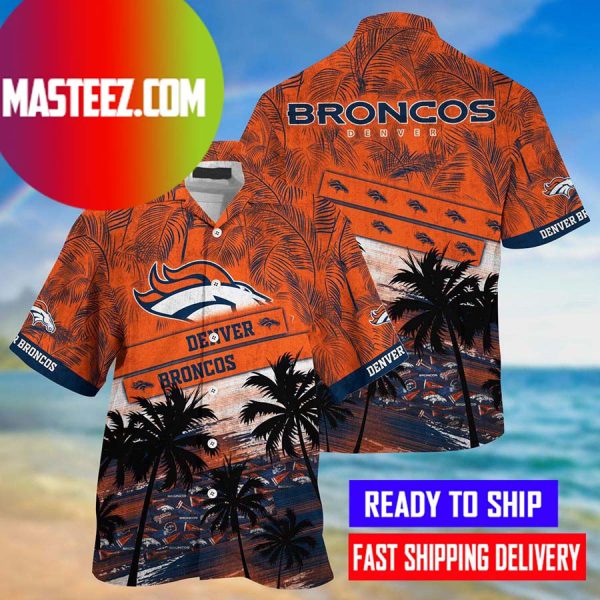 Denver Broncos NFL Style Summer Hawaiian Shirt