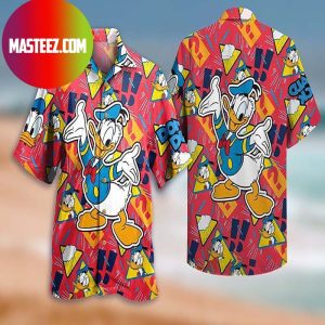Disney Donald Duck Mickey Mouse Hawaiian Shirt