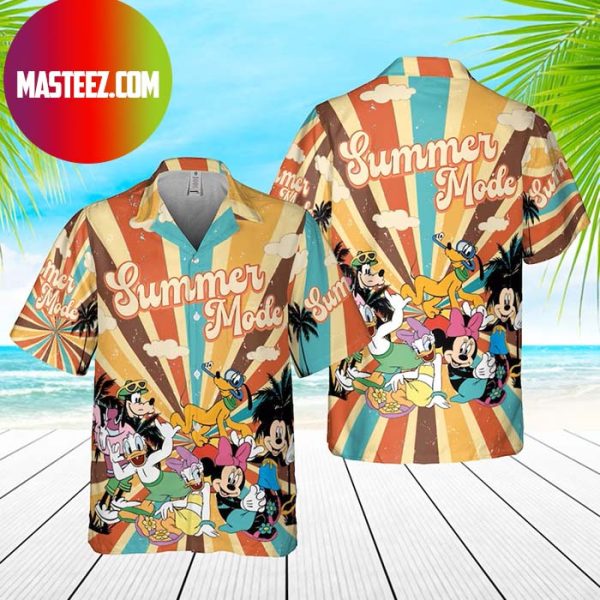Disney Mickey Mouse And Friend Summer Retro Hawaiian Shirt