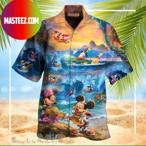 Disney Mickey Mouse Surfing And Friend Hawaiian Shirt Disney Mickey Mouse Surfing And Friend Hawaiian Shirt