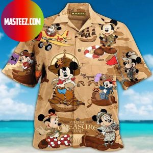 Disney Pirates Mickey Mouse Treasure Map Hawaiian Shirt Disney Pirates Mickey Mouse Treasure Map Hawaiian Shirt