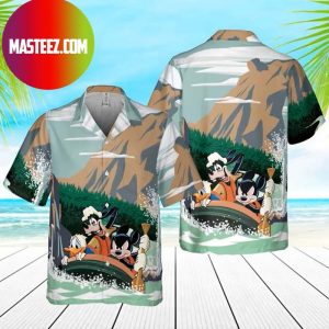 Donald Duck Disney Goofy Disney And Mickey Mouse Surfing In Summer Vacation Hawaiian Shirt