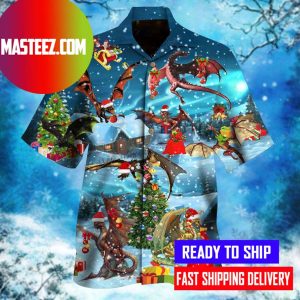 Dragon Family Reunion Christmas Hawaiian Shirt