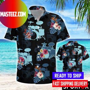 Drum tropical hawaiian shirt