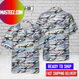 Endeavor Air Bombardier CRJ-200 Hawaiian Shirt