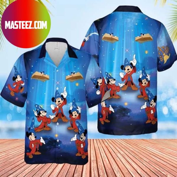 Fantasia Sorcerer Mickey Mouse Wizard Hawaiian Shirt