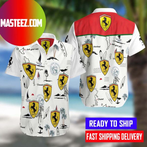Ferrari F1 Hawaiian Shirt