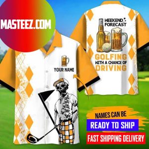 Golf And Beer Player Hawaiian Shirt