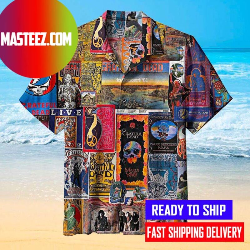 Grateful Dead Summer Beach Hawaiian Shirt - Masteez