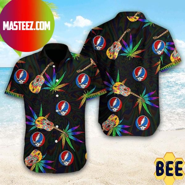 Grateful Dead Guitar Weed Trending Hawaiian Shirt