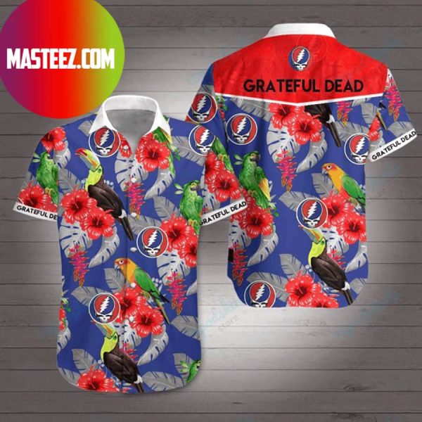 Grateful Dead Parrot Tropical Vintage In Summer Beach Hawaiian Shirt