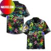 Grateful Dead Skull Illinois Fighting Illini NCAA Hawaiian Shirt