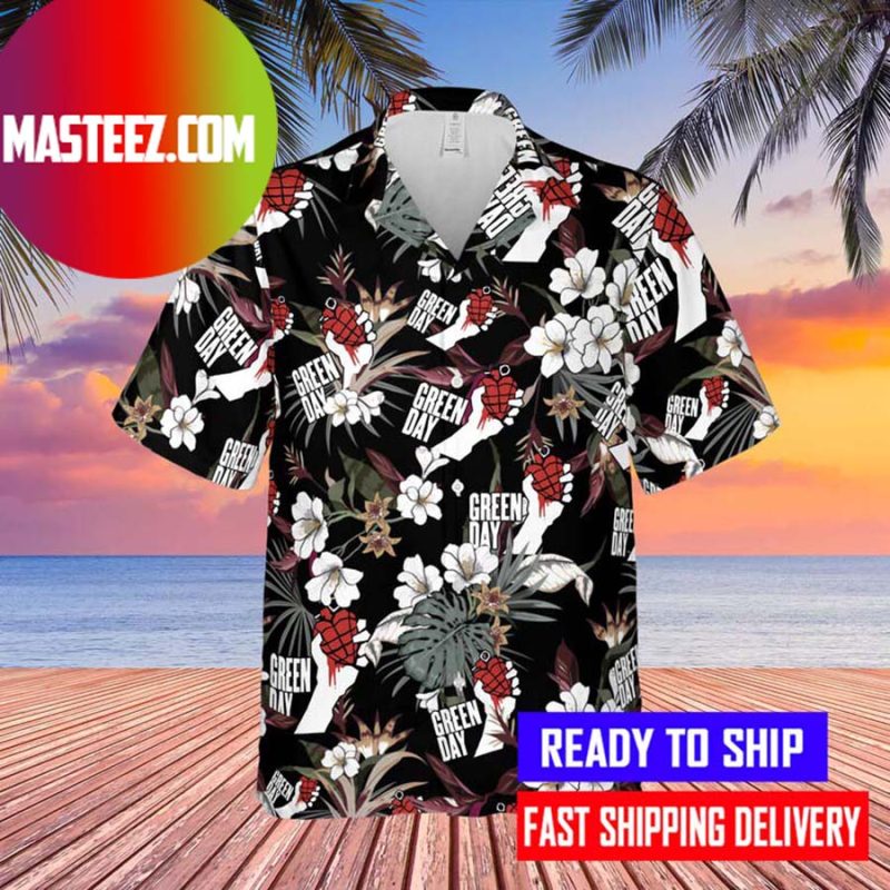 Green Day Hawaiian Shirt - Masteez