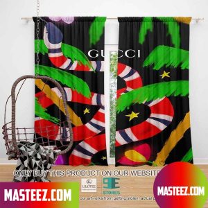 Gucci Snake Color Floral Windown Curtain