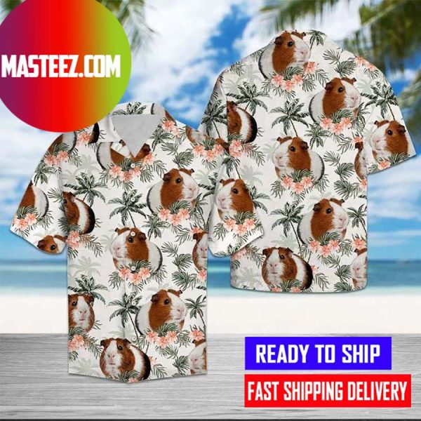 Guinea pig tropical vintage hawaiian shirt