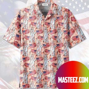 Happy 4th Of July Statue Of Liberty Hawaiian Shirt