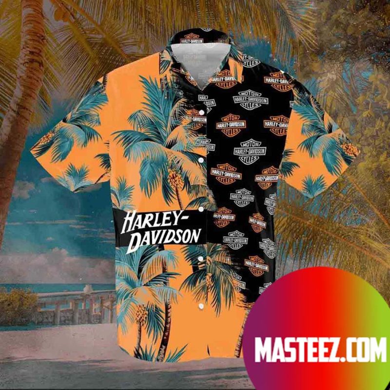harley davidson hawaiian dress shirts Harley-Davidson Men's Hula Black Aloha Shirt Black L