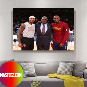 In Memory Of Carmelo Anthony, Willis Reed and LeBron James, Madison Square Garden Poster Canvas