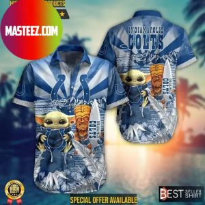 Indianapol Colts NFL Baby Yoda Star Wars Hawaiian Shirt