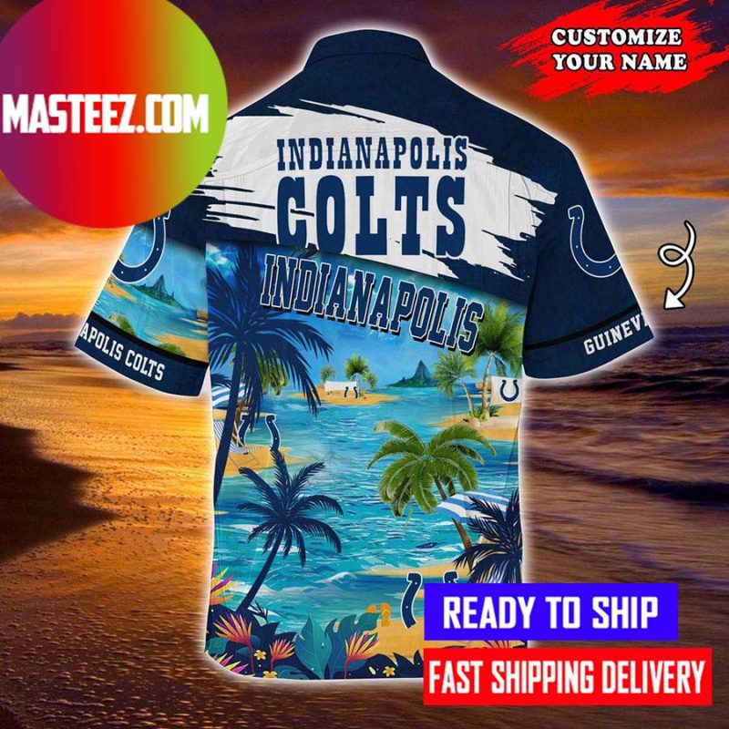 Indianapolis Colts NFL-Summer Hawaiian 3D T-Shirt