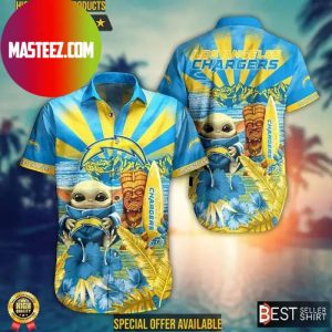 Los Angeles Chargers NFL Baby Yoda Star Wars Hawaiian Shirt