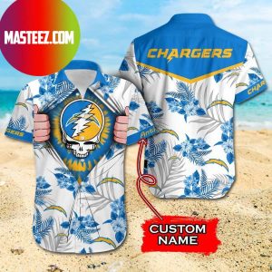 Los Angeles Chargers NFL Grateful Dead Hawaiian Shirt