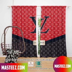 Louis Vuitton LV Black And Red Windown Curtain