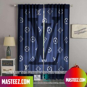 Louis Vuitton Navy Blue Windown Curtain
