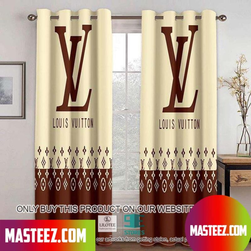 Louis Vuitton LV Blue and White Windown Curtain - Masteez