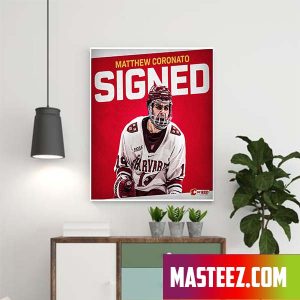 Matthew Coronato To A Three Year Entry Level Calgary Flames NHL Poster Canvas Matthew Coronato To A Three Year Entry Level Calgary Flames NHL Poster Canvas
