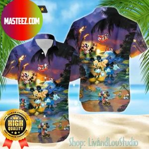 Mickey Mouse Club And Minnie Mouse Hawaiian Shirt Mickey Mouse Club And Minnie Mouse Hawaiian Shirt