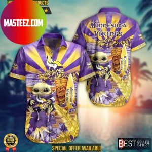 Minnesota Vikings Hawaiian Shirt,Aloha Shirt,NFL,Skull Hawaiian