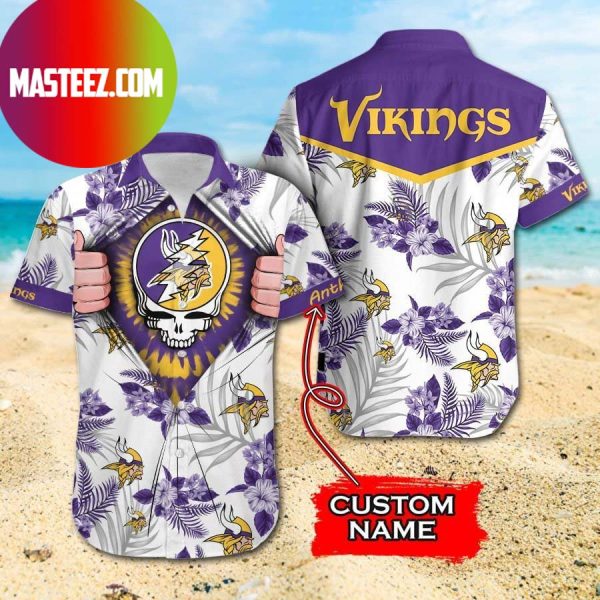 Minnesota Vikings NFL Grateful Dead Hawaiian Shirt