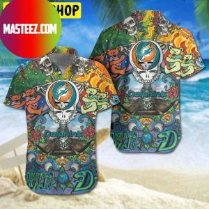 NFL Miami Dolphins Grateful Dead And Shorts For Fan Hawaiian Shirt