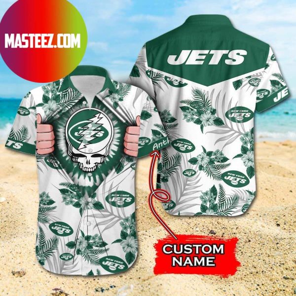 New York Jets NFL Grateful Dead Hawaiian Shirt