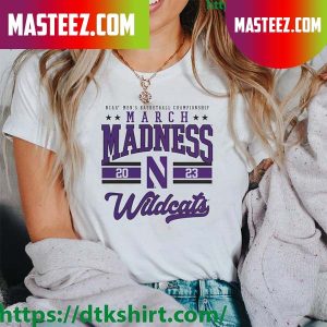 Official Northwestern Wildcats Branded 2023 NCAA Men’s Basketball Tournament March Madness T-shirt