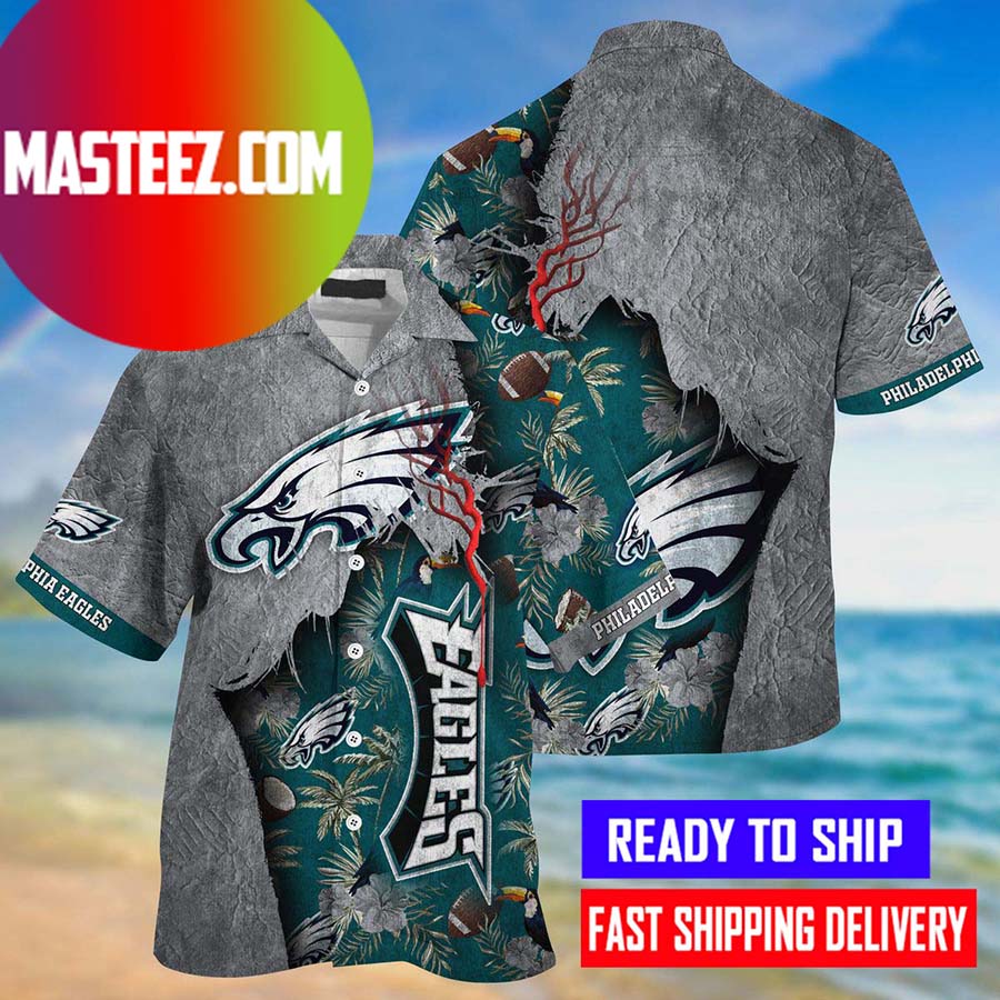 Philadelphia Eagles Style Stone NFL Hawaiian Shirt