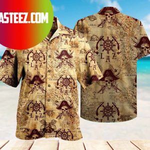 Pirate Summer Beach Hawaiian Shirt